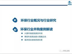 深度解讀環(huán)保行業(yè)研究與并購(gòu)案例(圖文) 深度解讀環(huán)保行業(yè)研究與并購(gòu)案例(圖文)